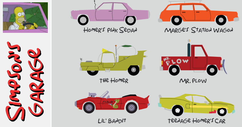 Simpsons Cars (Threadless) 2/3